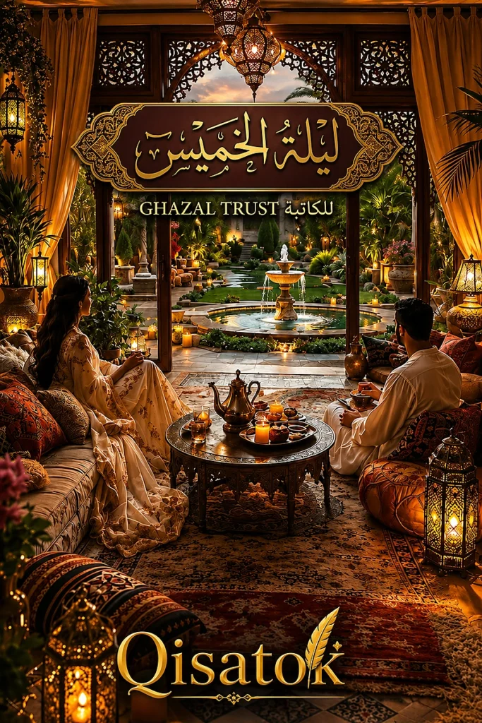 قصة ليلة الخميس بقلم الكاتبة ghazal trust على موقع Qisatok