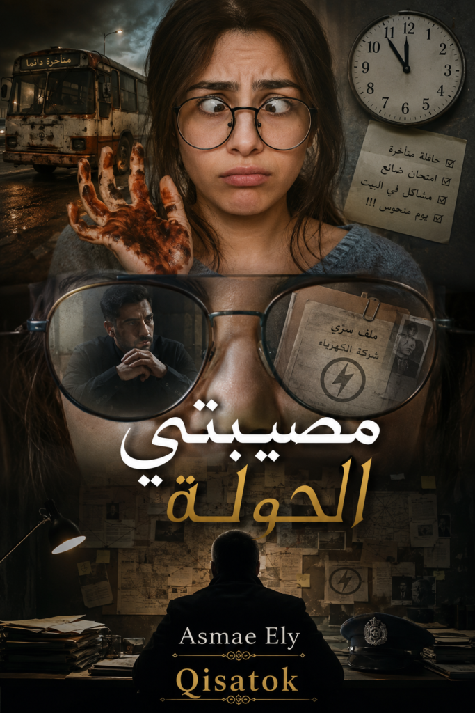 غلاف قصة مصيبتي الحولة للكاتبة أسماء ايلي على موقع Qisatok